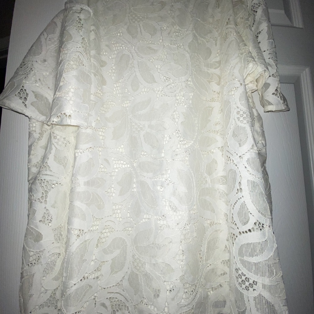 Elegant Cream Lace Blouse